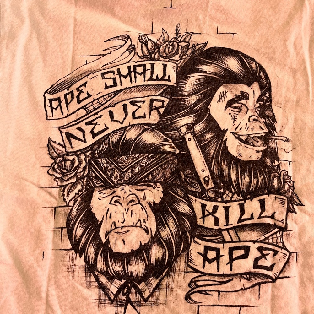 *VINTAGE* ape shall never kill ape tee